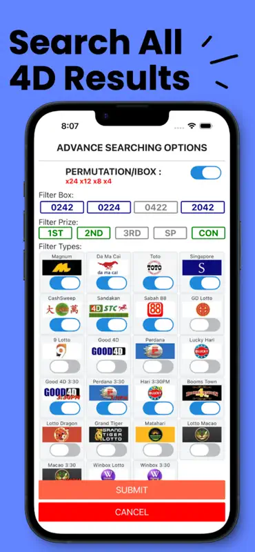 Live 4D Results 4D Lotto screenshot 5 of 8