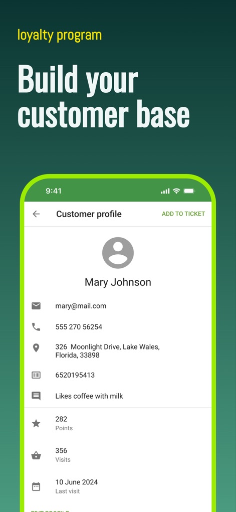 Loyverse POS - Point of Sale - This app provides comprehensive customer profiles including contact details and purchase history, alongside robust loyalty points tracking to foster engagement.