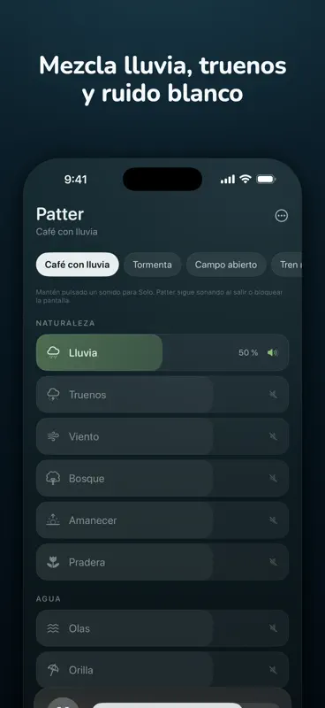 Patter: Ruido Blanco y Lluvia screenshot 1 of 4