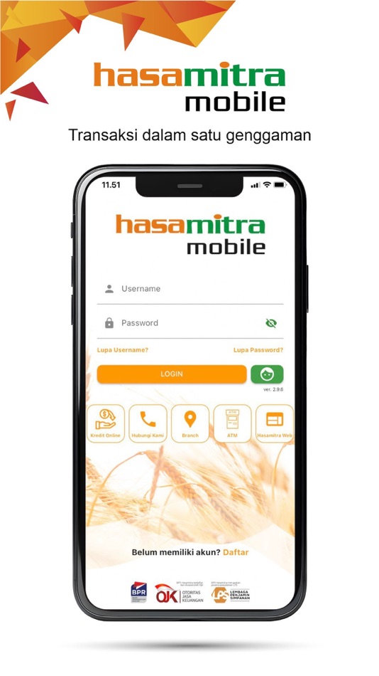 #1. Hasamitra Mobile (iOS) 由: PT BPR HASAMITRA