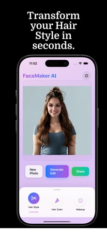 Hair Color Changer - Stylero iPhone screenshot