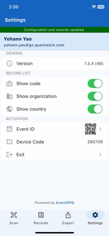 Event Lead Scanner iPhone screenshot