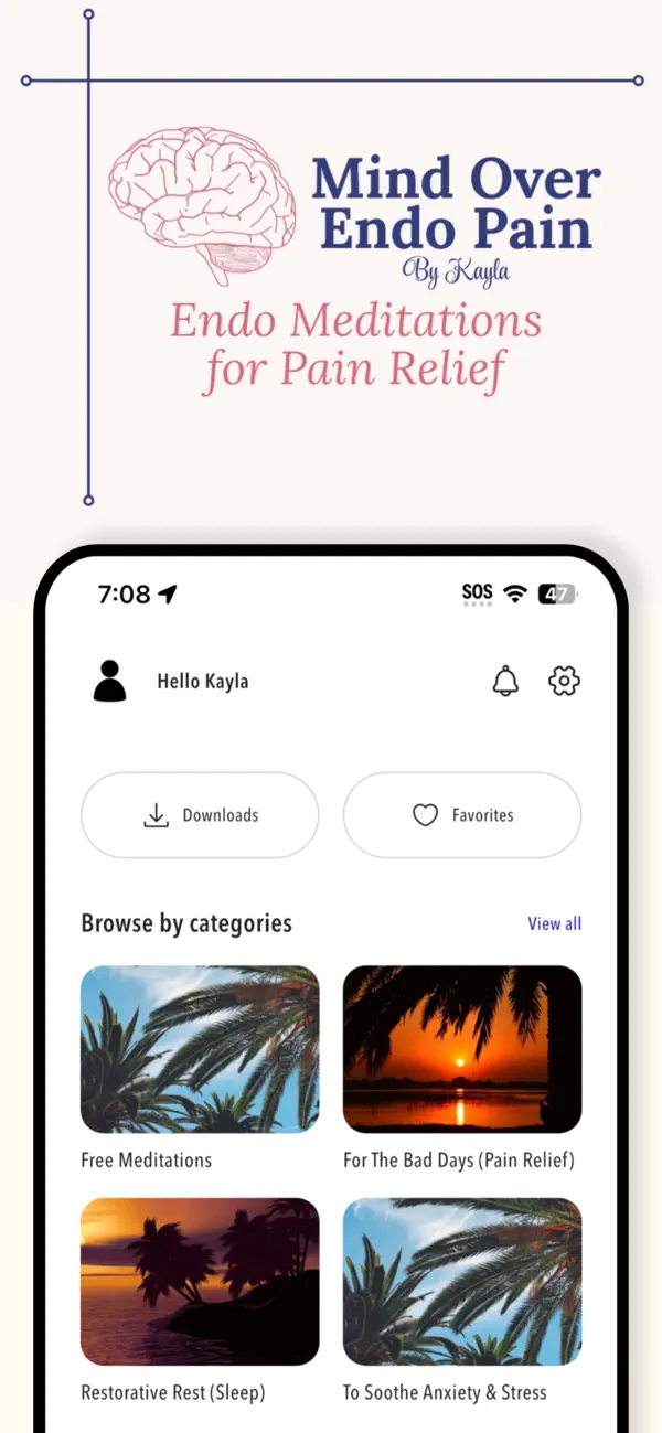 #1. Mind Over Endo Pain (iOS) By: Breakthrough Apps