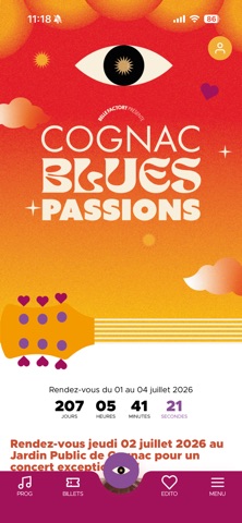 Cognac Blues Passions 2026 screenshot
