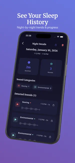 Sleepscope: Snore Recorder screenshot 4