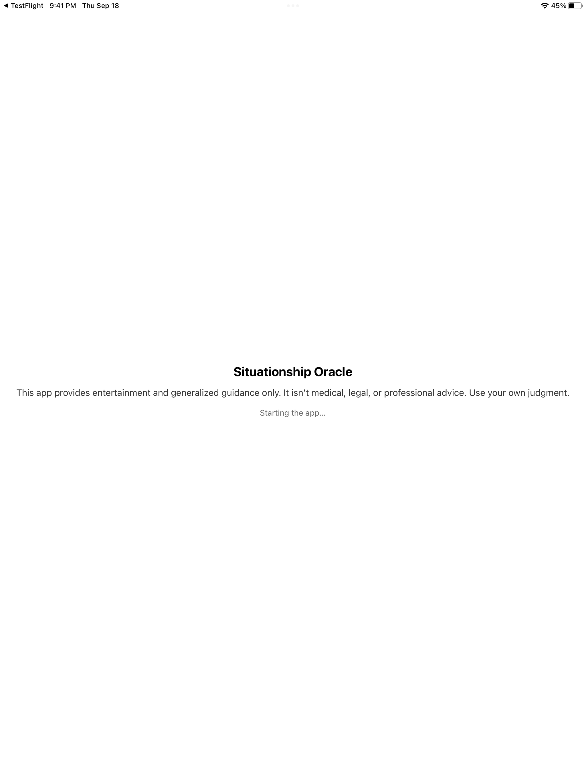 Situationship Oracle