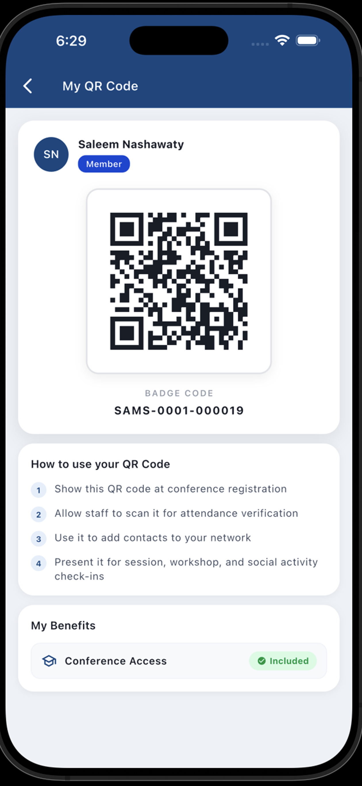SAMS Conferences screenshot 10