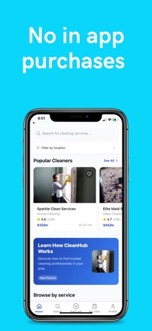 Maid/Cleaners Services iPhone screenshot