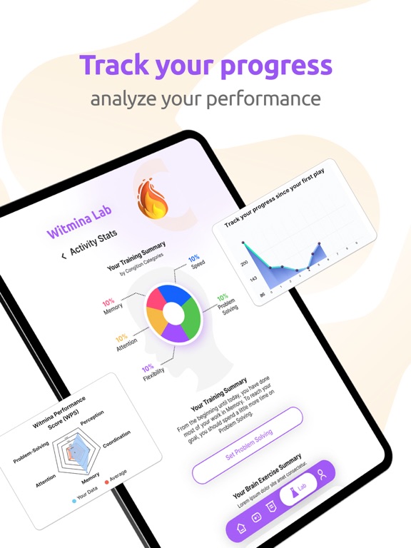 Witmina - Brain Games iPad screenshot 7 - Education app