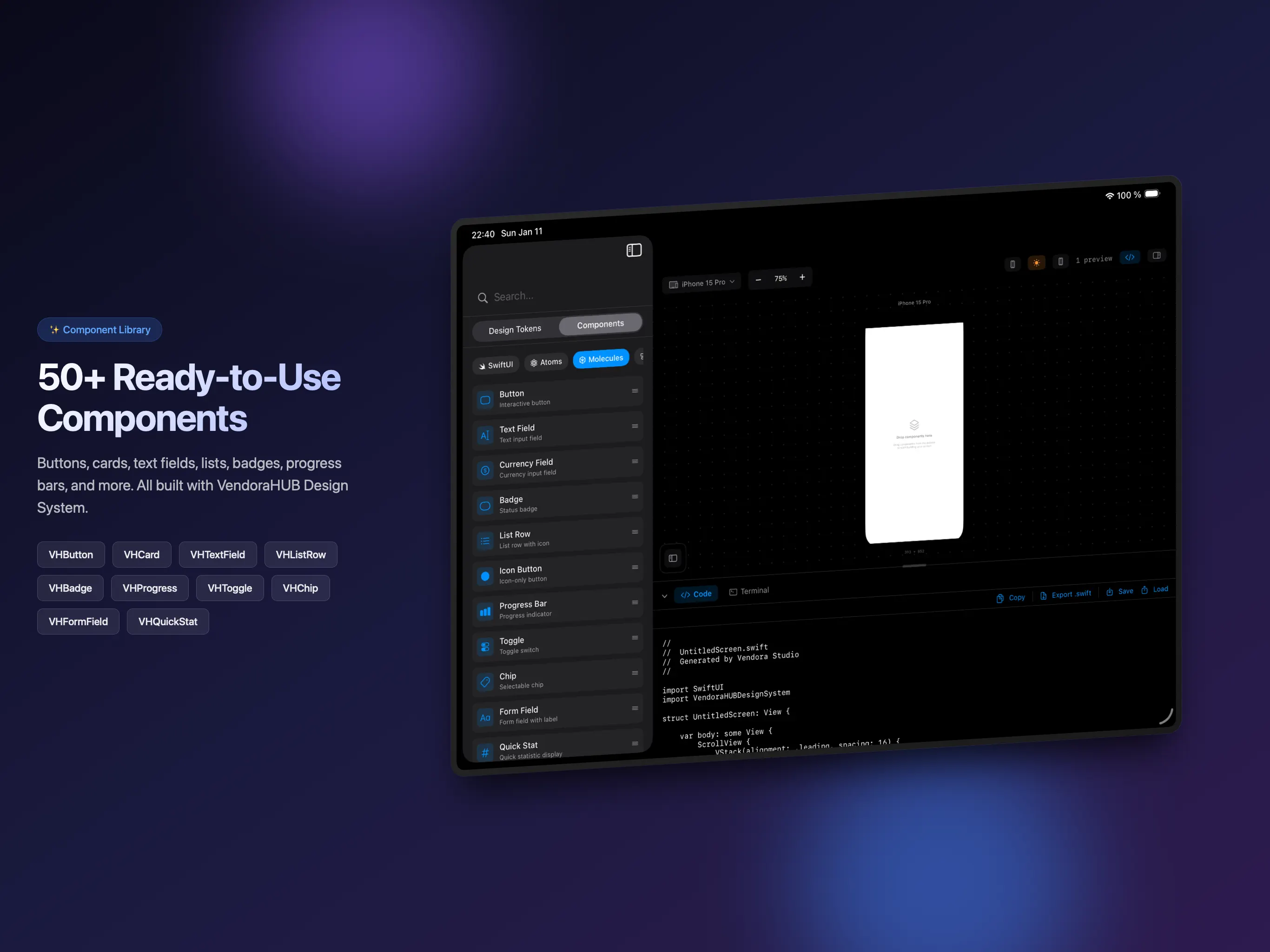 #3. Vendora Studio (iOS) Podle: Ahmed Chebbi