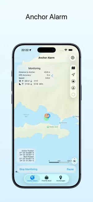 Anchor Alarm with Late Set screenshot 1
