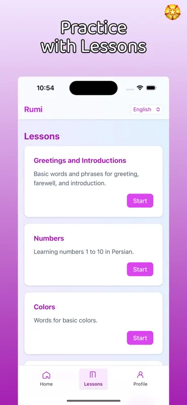 Rumi Learn Persian screenshot 3 of 4