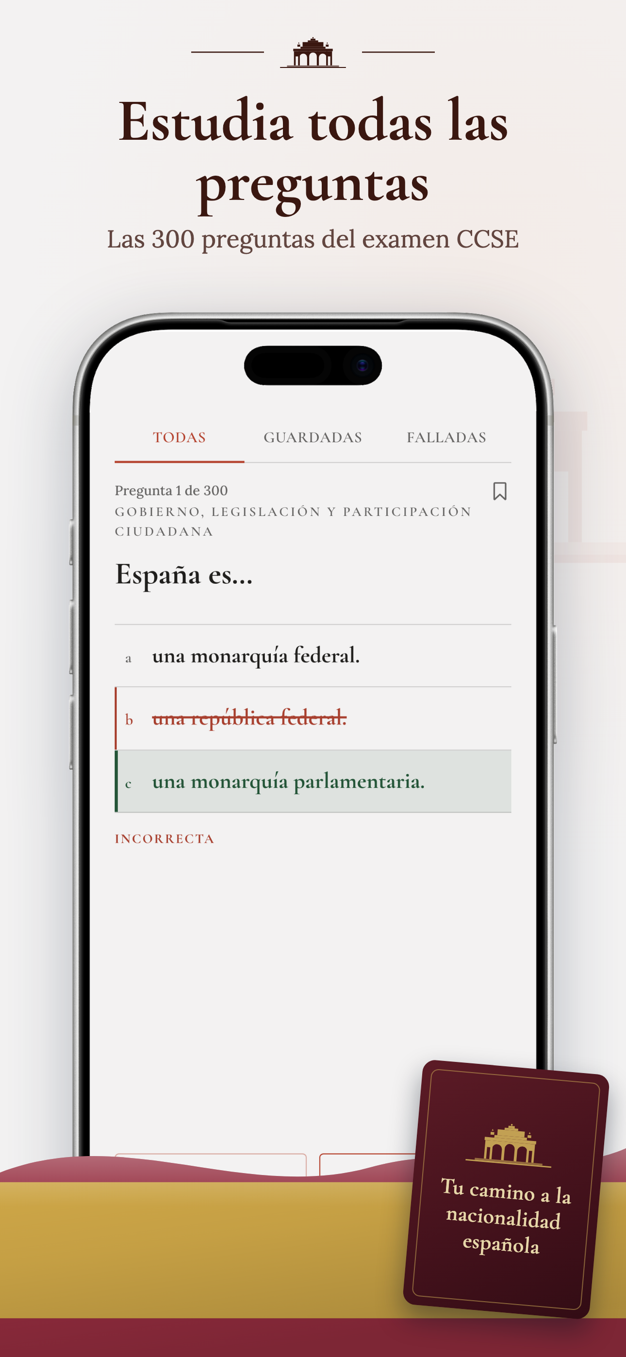 CCSE Nacionalidad Test 2026 screenshot 2