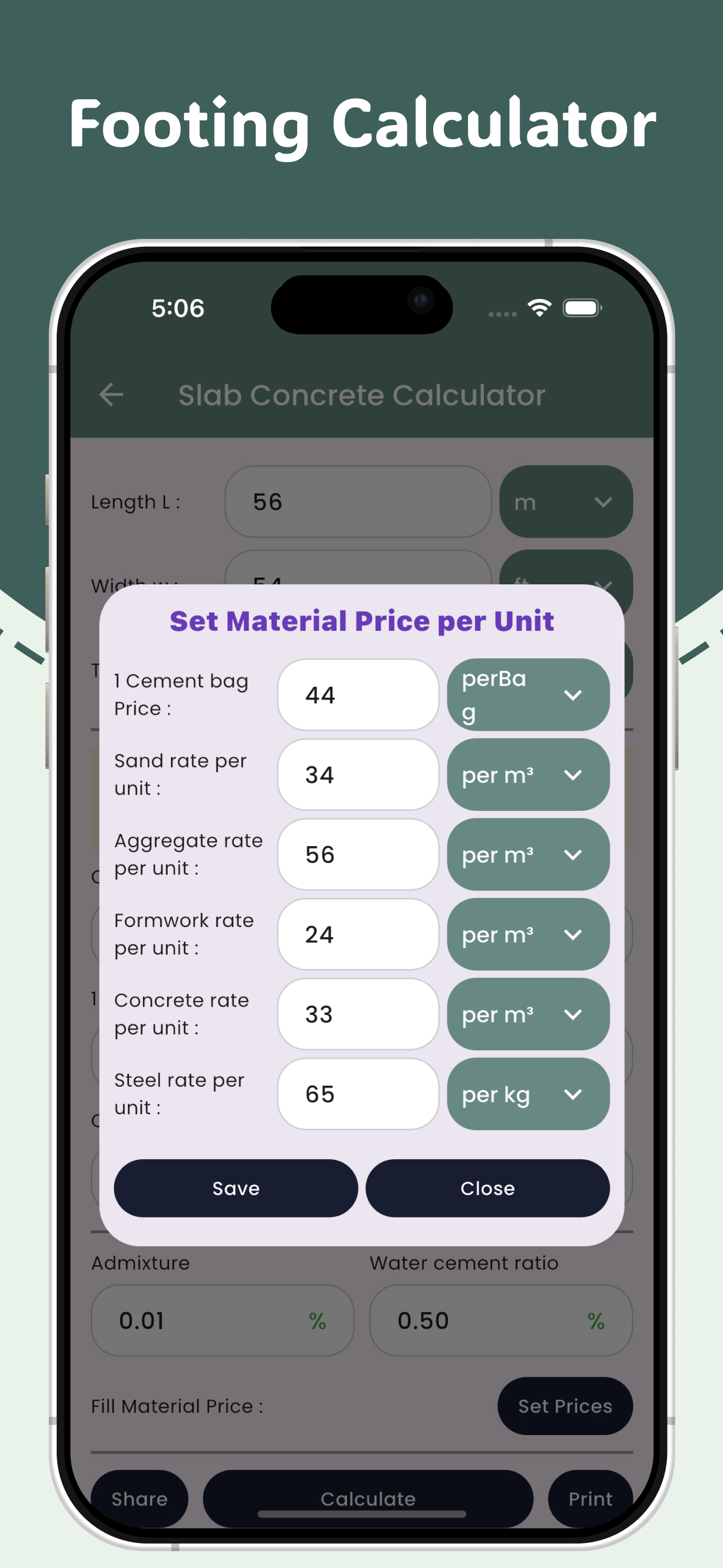 Concrete Calculator 2025