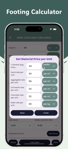 Concrete Calculator 2025 のスクリーンショット