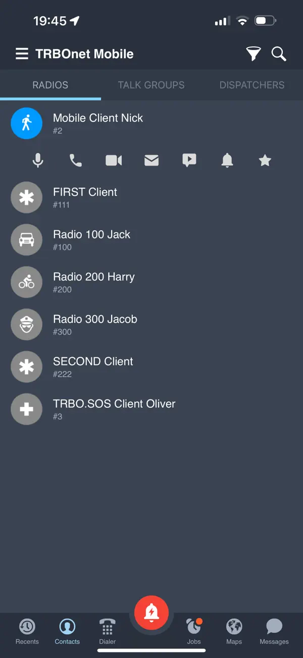 Screenshot #1 pour TRBOnet Mobile
