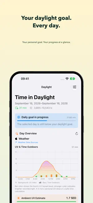 Daylight Tracker: Sun Budget screenshot 1