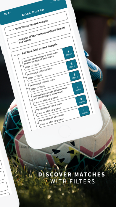 Goal Filter - Football Stats Screenshot