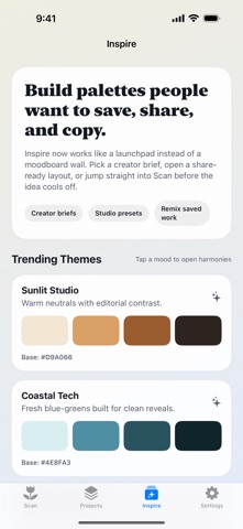 Color Palette - Design Tools iPhone screenshot