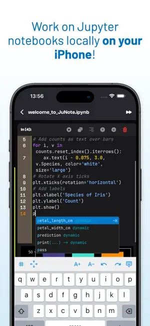 Jupyter Notebook - JuNote iPhone screenshot 3