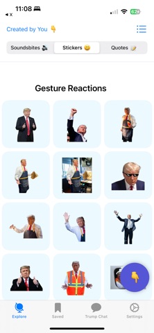 Trump Social Chat Soundboard iPhone screenshot