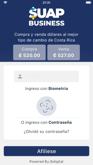 SUAP Business Screenshot