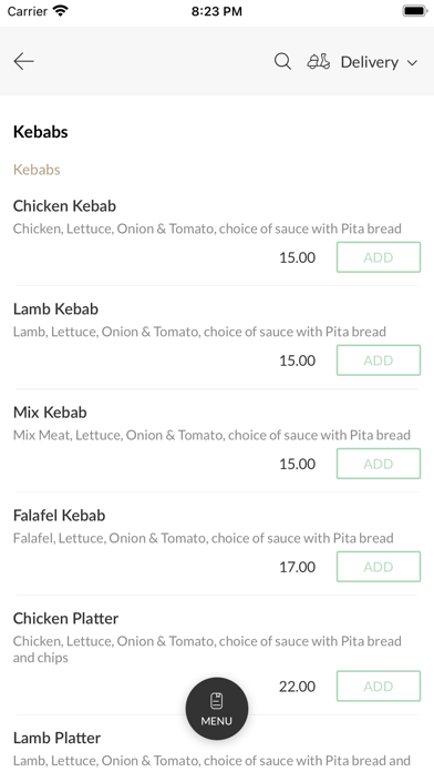 Urban Kitchen and Grills Screenshot