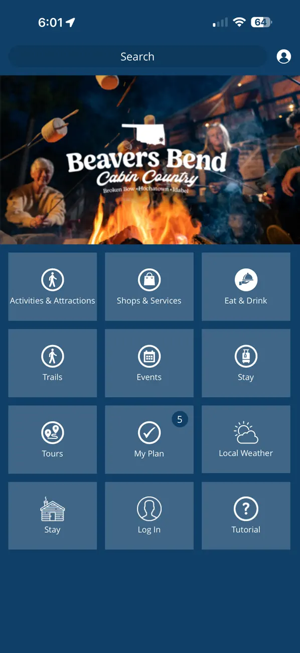 Screenshot #1 pour Visit BeaversBend CabinCountry