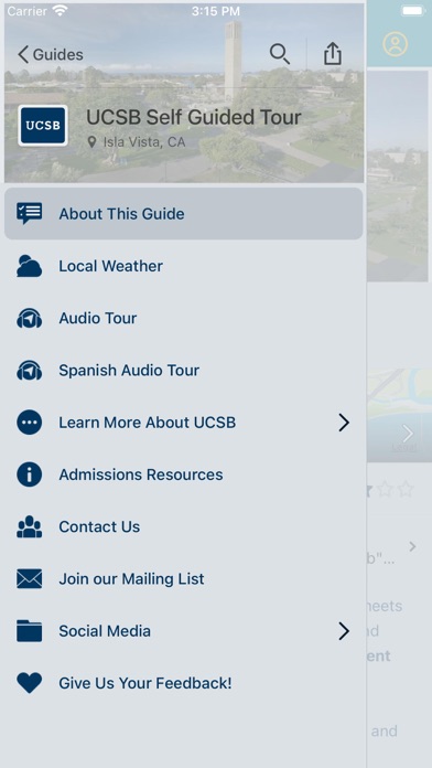 UC Santa Barbara Guides Screenshot
