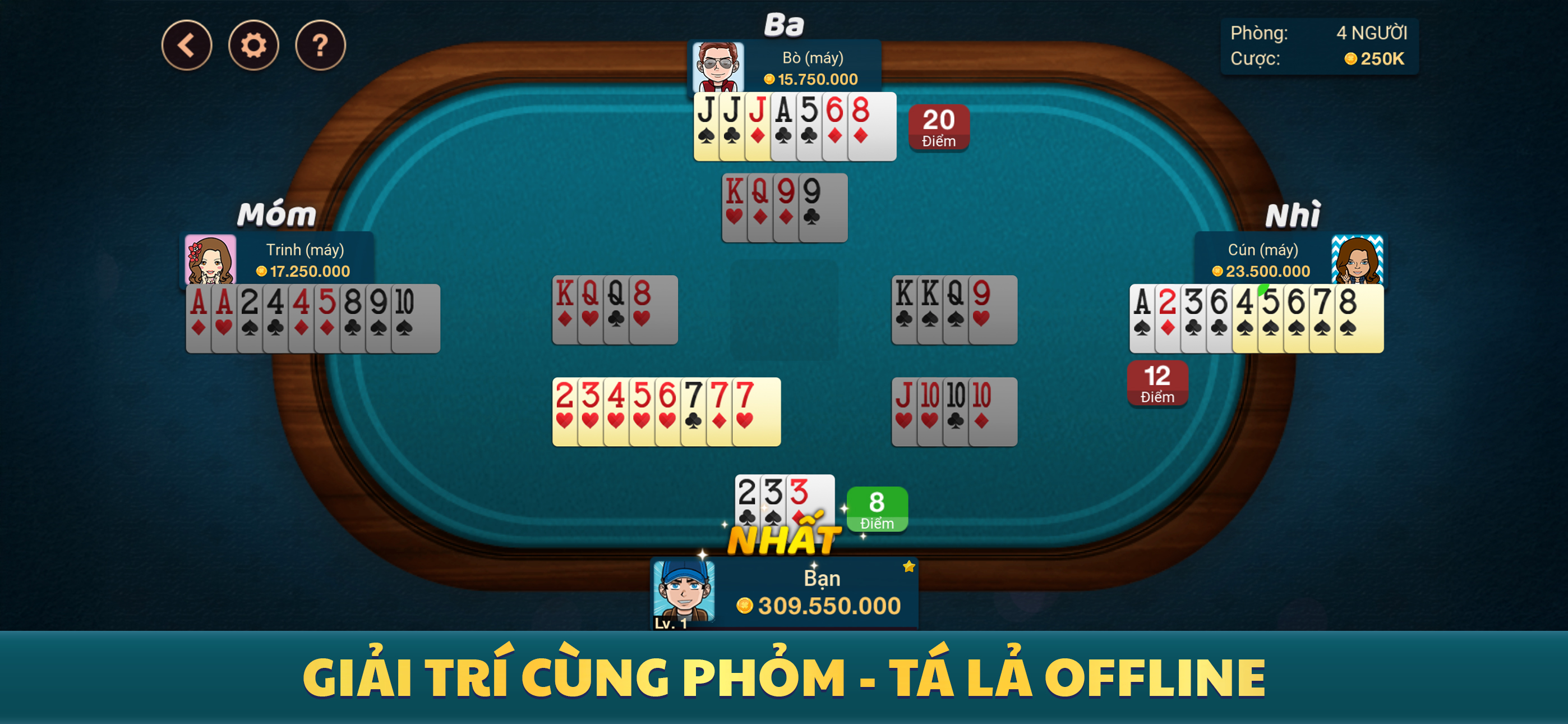 Phỏm - Tá Lả Offline