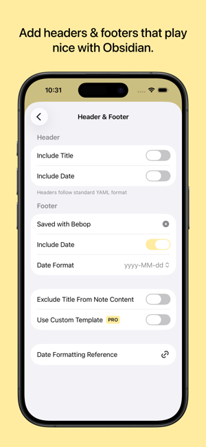 Bebop: Quick Notes Screenshot