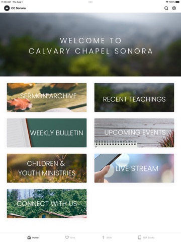 Calvary Chapel Sonora iPad screenshot
