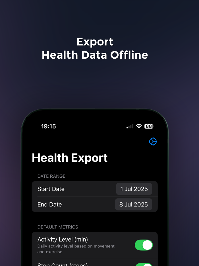 Health Exporter Offline