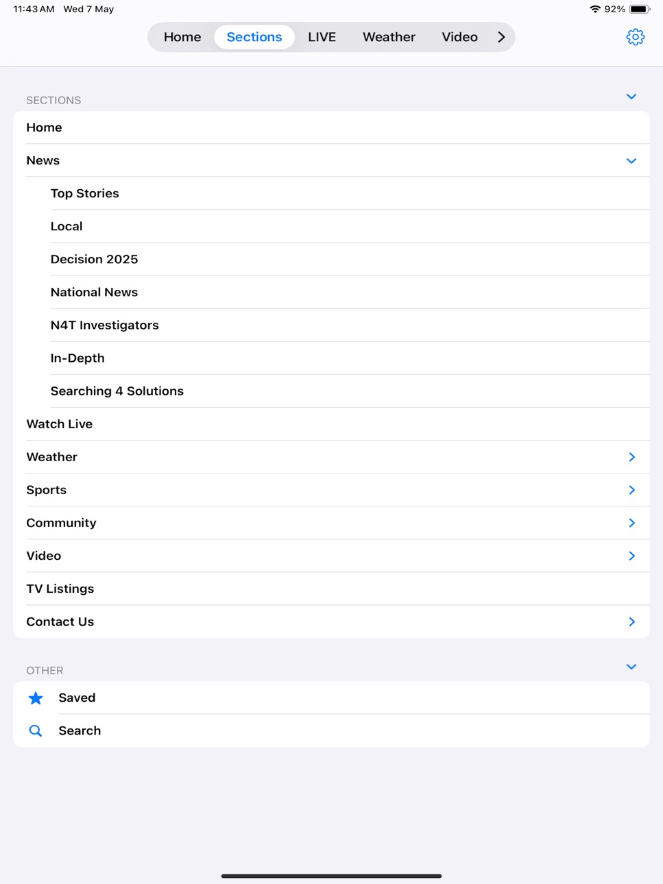 iPad screenshot