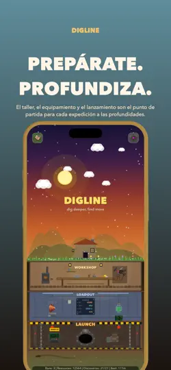 Captura de pantalla de Digline: Minería Relajante en iPhone 1