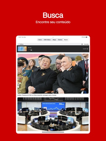 CNN Brasil iPad screenshot