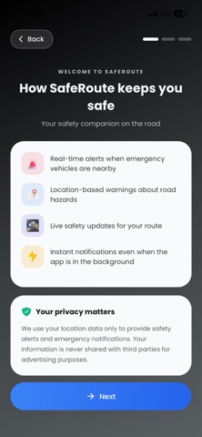 Safe Route Road User Screenshot 2 of 4