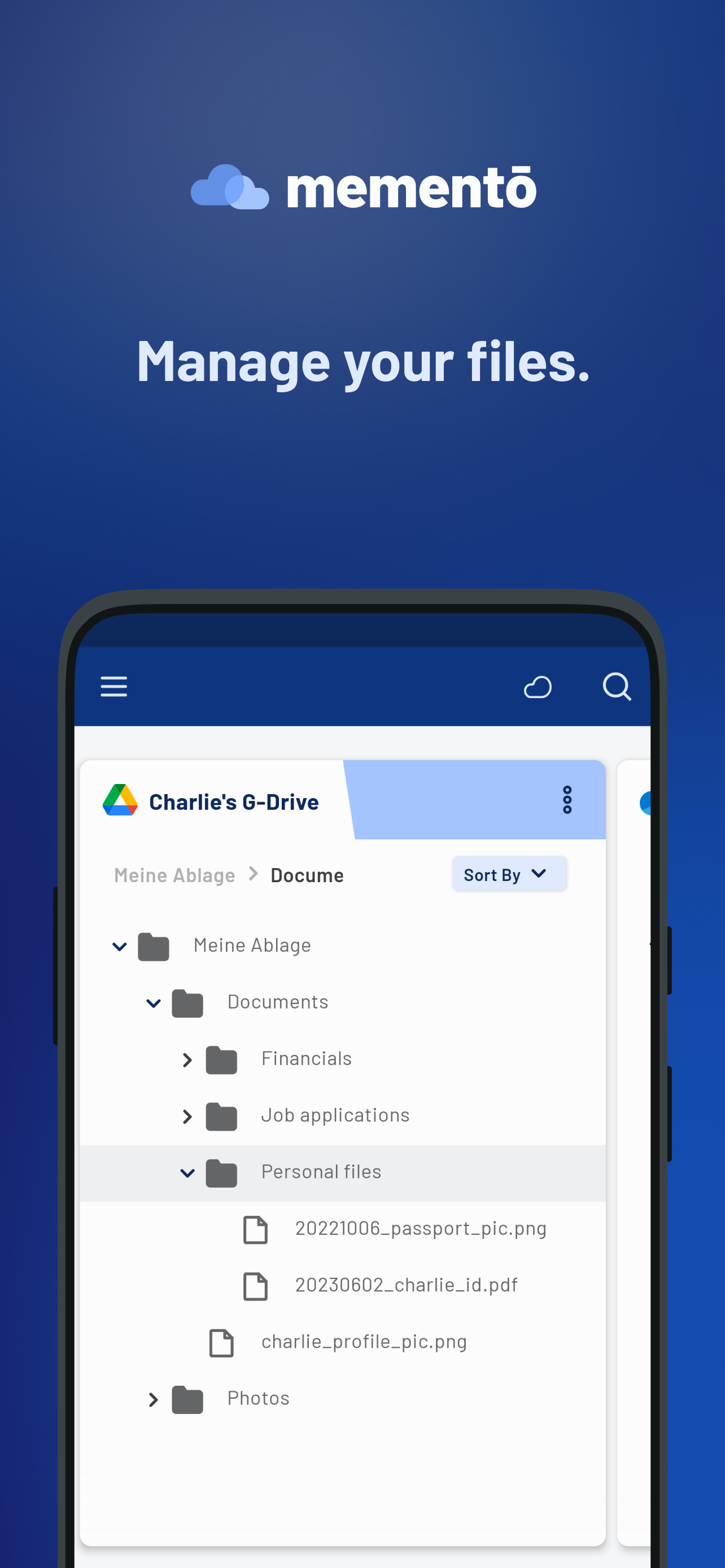 memento File Manager