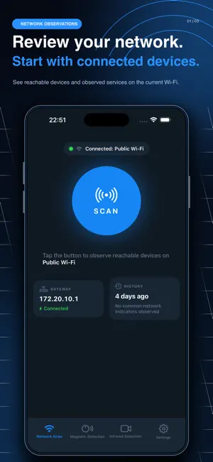Spyscan - Spy Camera Scanner screenshot 1