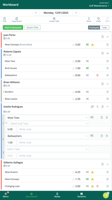 ASB taskTracker iPhone screenshot 4 - Sports app