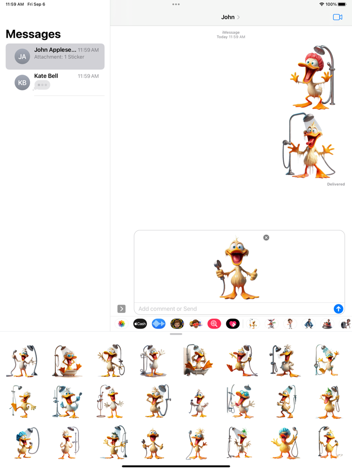 Duck Shower Stickers