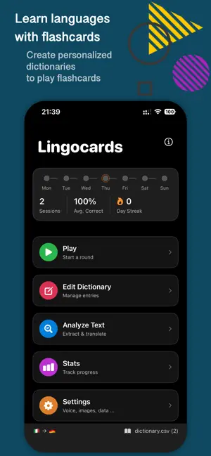 FlashLingo! screenshot 1