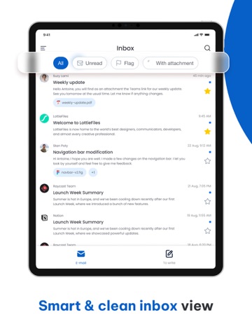 Mail App for Hotmail iPad screenshot
