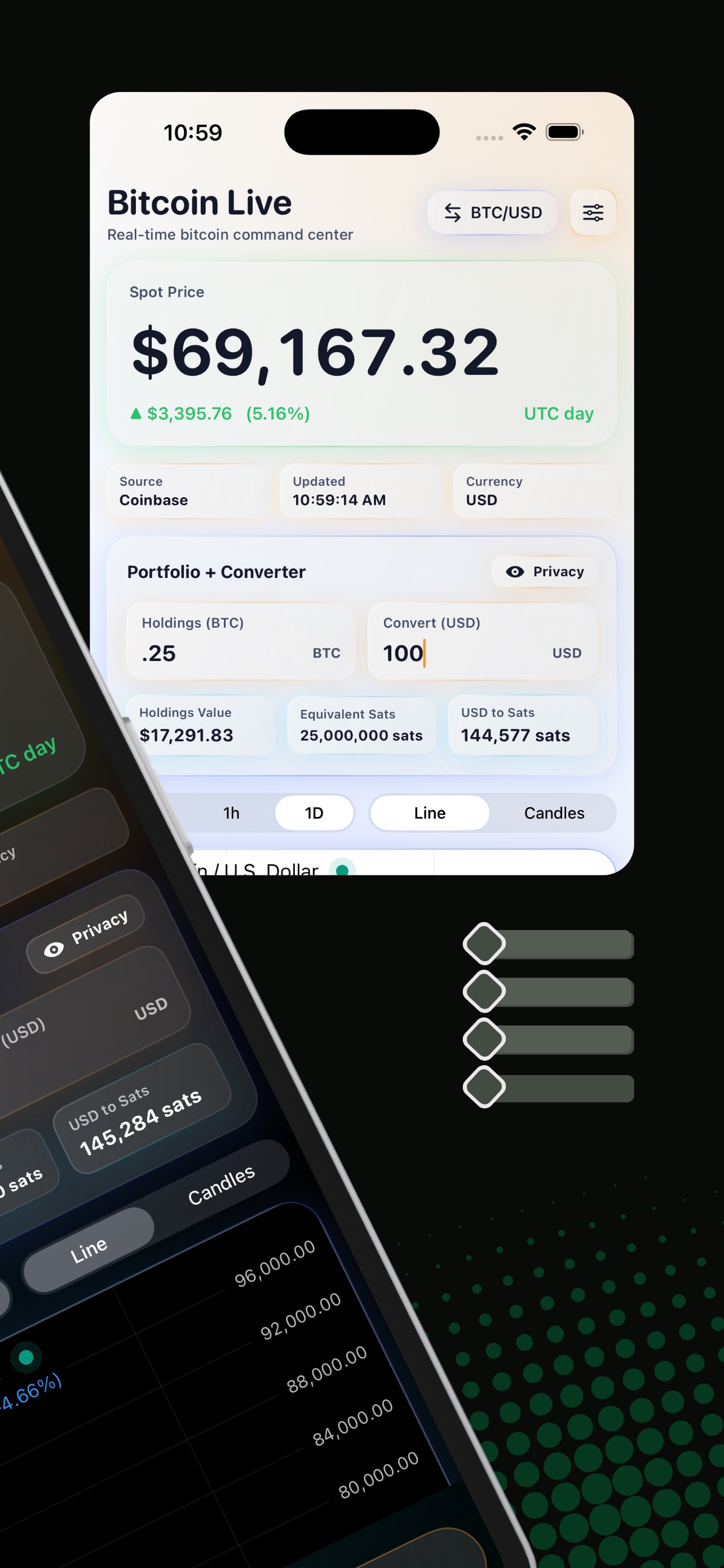 Bitcoin Live Price & Portfolio screenshot 2