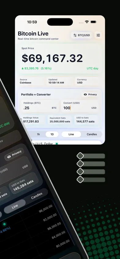 Bitcoin Live Price & Portfolio screenshot 2