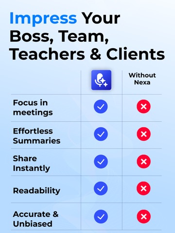 Nexa AI Note Taker iPad screenshot