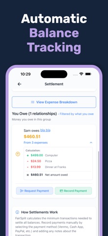 FairSplit: Settle Expenses screenshot