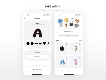 Bake - AI 스티커 만들기 | 스꾸,다꾸,사꾸 앱 iPad screenshot 5