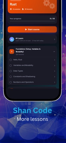 ShanCode: Learn to Code iPhone screenshot