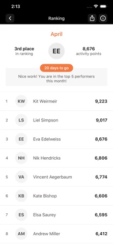 HSV Health and Fitness Tracker screenshot